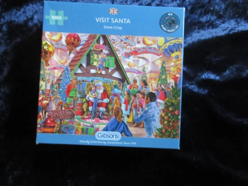 Gibsons Puzzle Visit Santa von Steve Criso 1000 Teile komplett