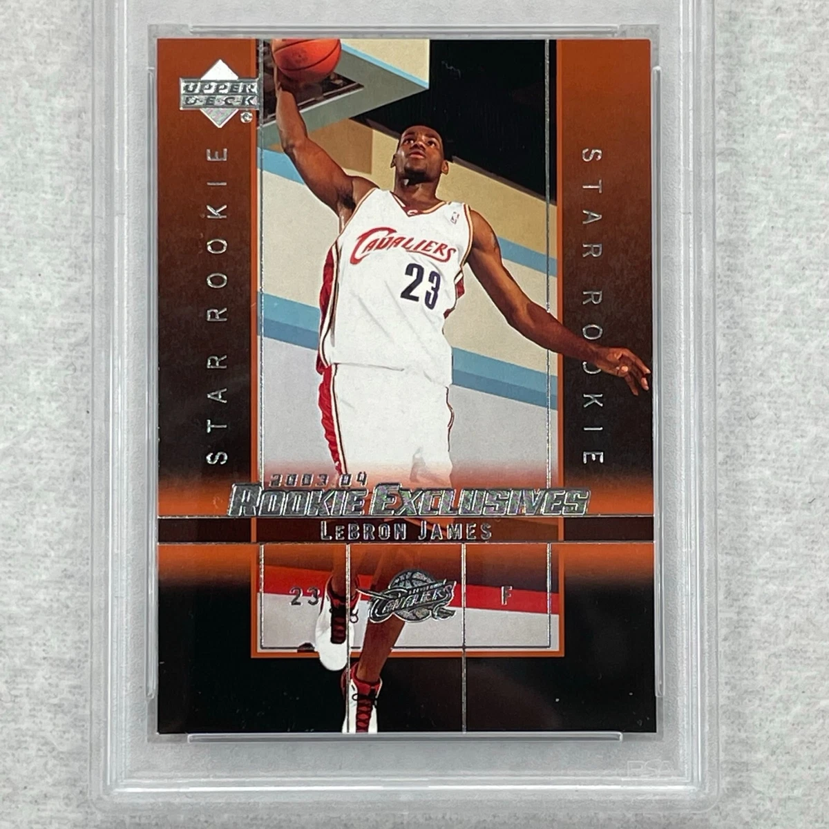 2003-04 Lebron James Upper Deck Rookie Exclusives RC #1 PSA 9 MINT