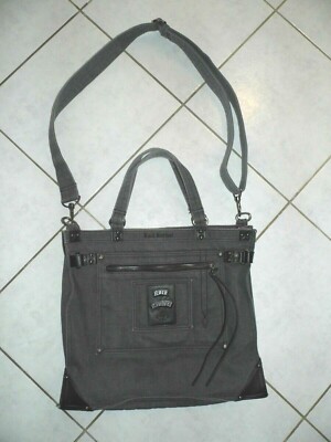Unisex Rock Revival Messenger Cross Body Schulter Reisetasche Grau TOP