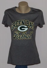 Green Bay Packers Womens Team Name T-Shirt Gray - NFL