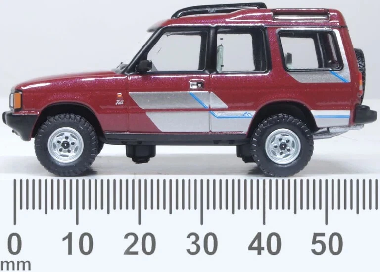 Land Rover Discovery 1 1/76 1989 3 Porte Rosso Foxfire - Oxford 76DS1001 - Immagine 3 di 4