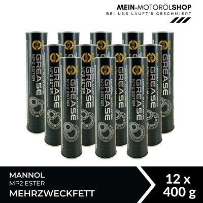 Mannol Universal Multipurpose Grease MP2 Ester Mehrzweckfett Lithium 12x400 Gram
