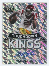 Tyler Vaughns. Signed 2021 Leaf Metal Draft Touchdown Kings 27/50
