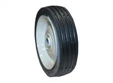 Steel Wheel 5 X 1.25 (Painted White) Lawn Mower Universal Garden Tire & Rim