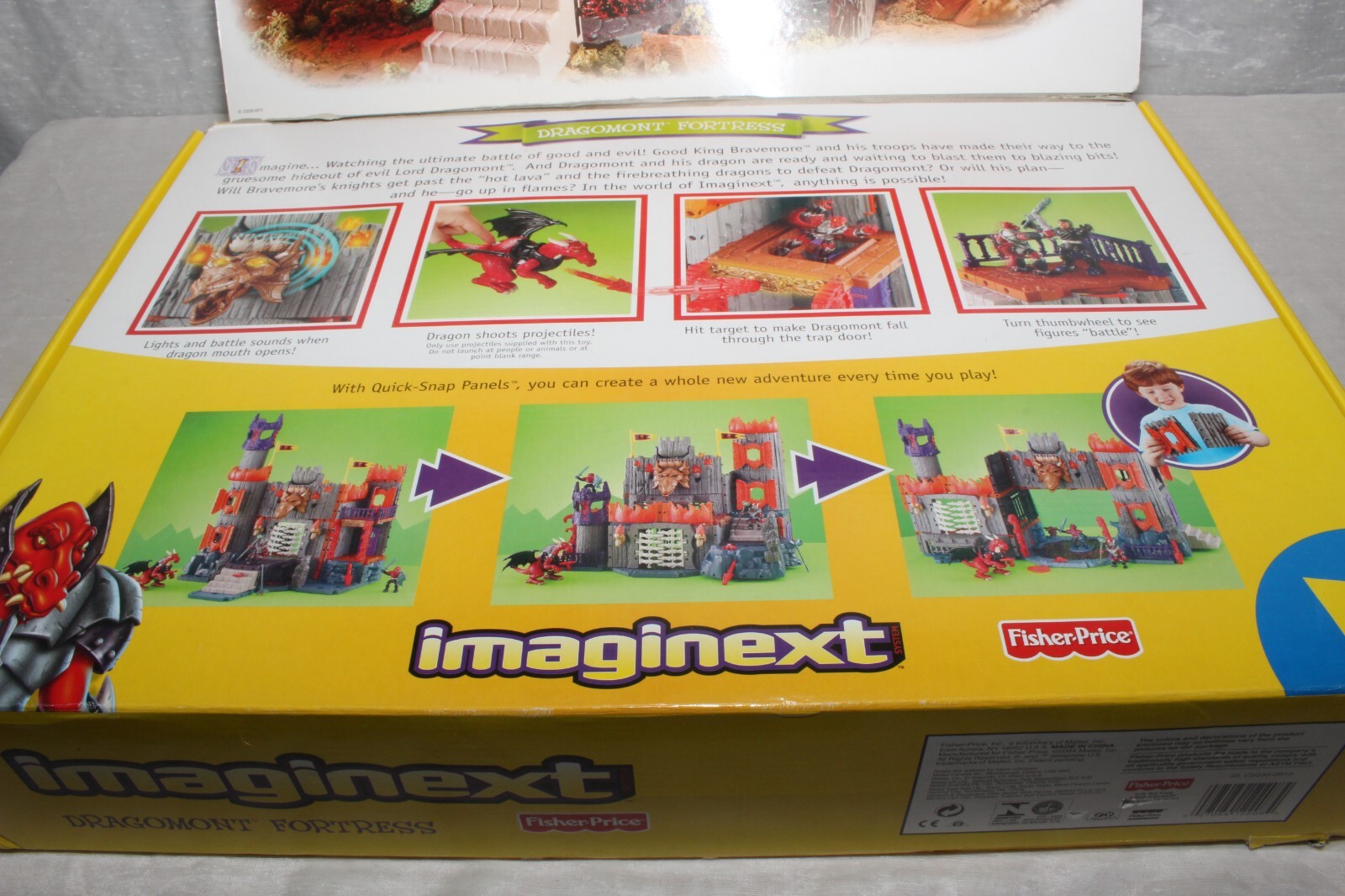 Fisher Price imaginext DRAGOMONT FORTRESS New Damaged Box | eBay