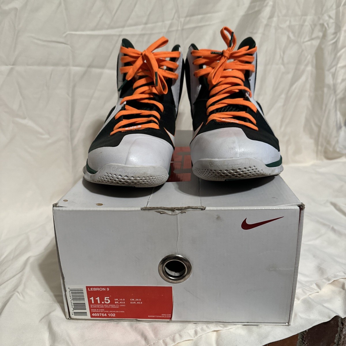 Size Nike LeBron Miami Hurricanes