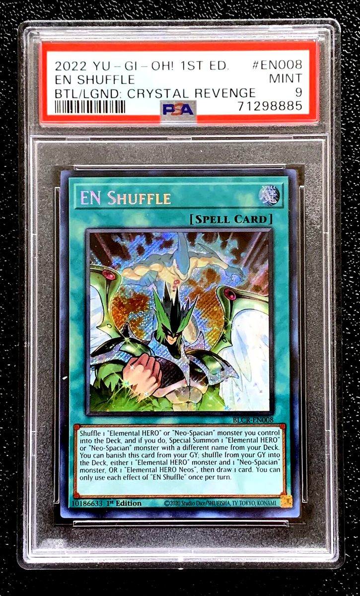 PSA 9 MINT 2022 EN SHUFFLE YUGIOH 1ST ED BATTLE LEGEND EN008 G4792