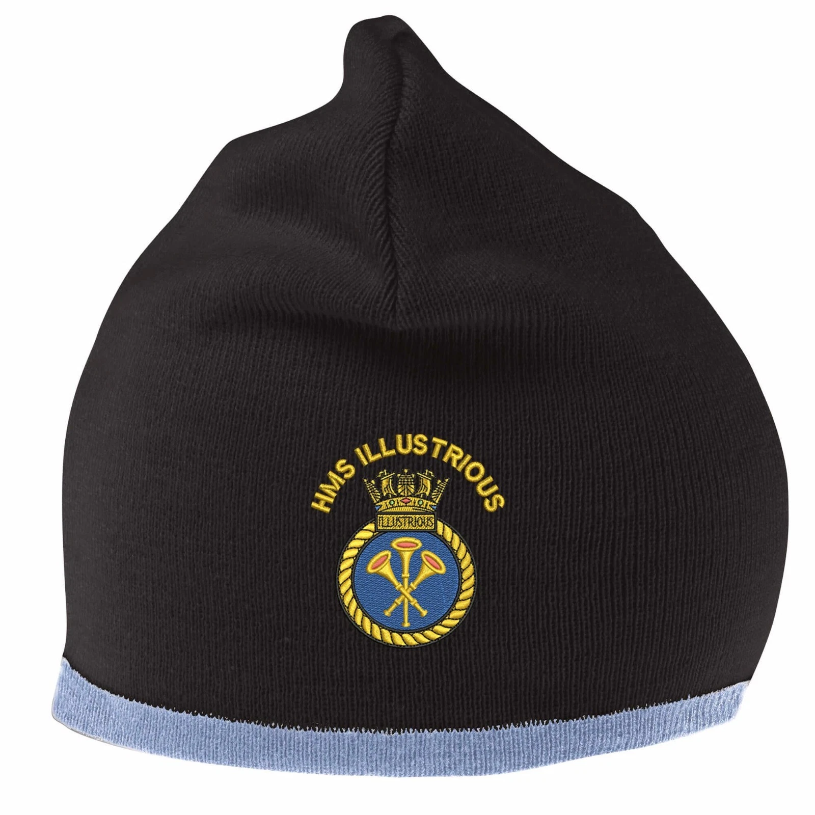 OFFICIAL HMS Illustrious Beanie Hat with Embroidered Logo