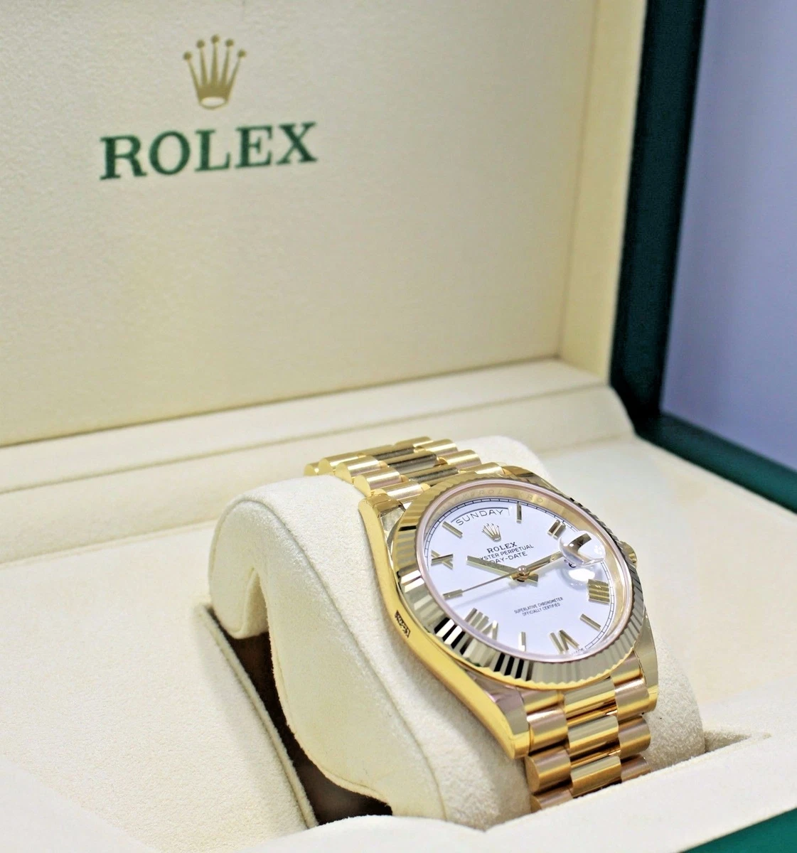 Rolex 40mm president 18k yellow deals gold