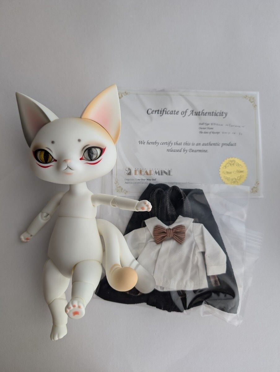 DEAR MINE EDISON Curious 2019 Cat Doll 22cm BJD Used From Japan | eBay