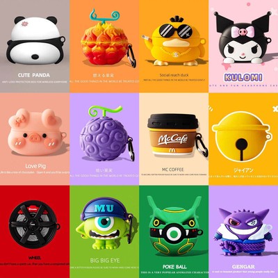 For Samsung Galaxy Buds3Pro/Buds3 3D Cartoon Silicagel Shockproof Earphone Cover