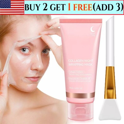 Collagen Night Wrapping Mask Overnight Wrapping Peel Off Natural Facial Mask