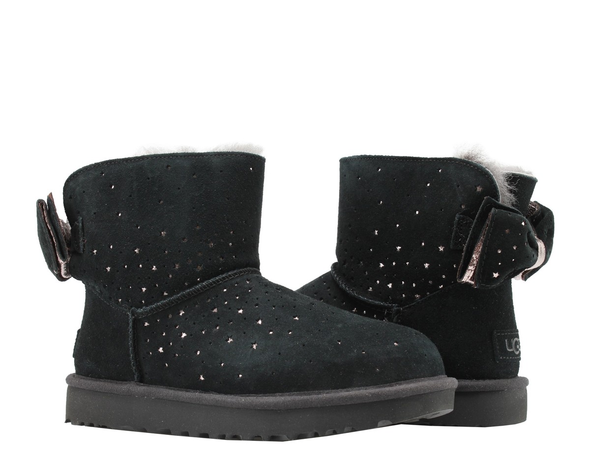 Signisindia Black Boots Ugg Sparkle Mini UGG Australia Classic