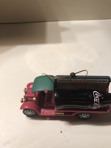 North Pole Coca-Cola Bottling Works Delivery Truck Ornament. 1997 Missing Santa - Picture 2 of 5