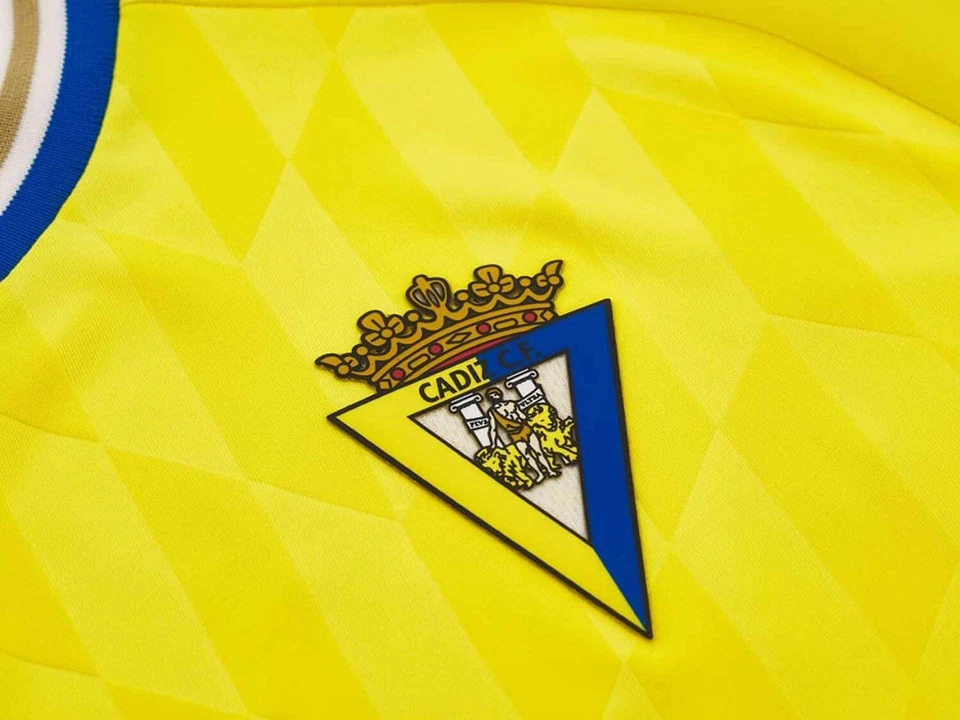 Macron FC Cadiz Camiseta 23 24 F. C. Home Jersey M L XL XXL - Imagen 4 de 4