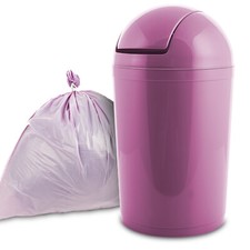 HOME CENTRE Plastic Waste Bin Swing Top Lid Rubbish 5-15L House Office Bathroom