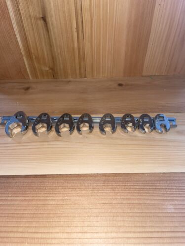9708 SUNEX (8-Pc) 3/8" Dr SAE Flare Nut Crowfoot Wrench Set 3/8~7/8"