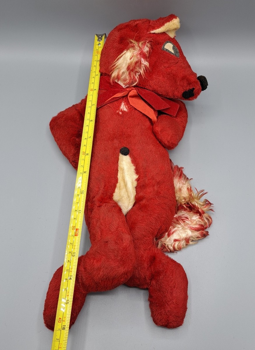 Vintage 1960's Charm Originals Inc Red Fox Plush 16