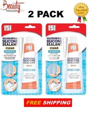 2 x CLEAR SILICONE SEALANT TUBE 70G BATHROOM SHOWER KITCHEN SEALER WATERPROOF
