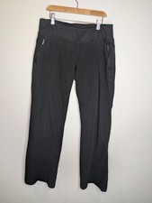 Columbia Women's Black Fleece Hiking Pants Size Medium Zip Pockets Outdoor