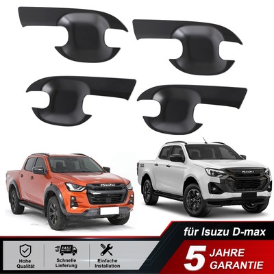 Wiltop 4-tlg Türgriff Tasse Schüssel Abdeckung Schwarz für Isuzu D-max 2021-2025