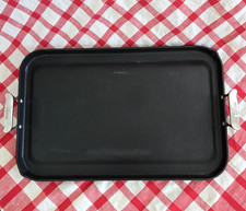 ALL-CLAD Stove Top GRIDDLE Non-Stick Anodized (13" x 20") Double-Burner VGUC