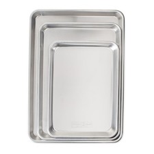 Nordic Ware Naturals 3 Piece Set - USA Made Aluminum Commercial Quality Sheet Pa