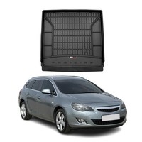 Omac Gummi Kofferraumwanne FüR Opel Astra J Sports Tourer 2009-2015 TPE Schwarz