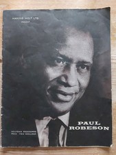  PAUL ROBESON "   SIGNED  PROGRAMME    1958