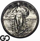 1929 Standing Liberty Quarter, Full Head, Lustrous Gem BU++ FH