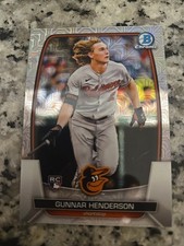 Gunnar Henderson 2023 Bowman Chrome Mega Box Mojo Rookie Refractor #65 Orioles.