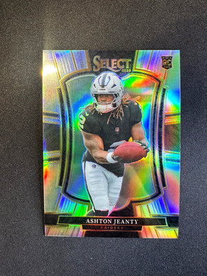2025 Select Ashton Jeanty RC Silver Prizm HOLO Premier Level #104 Raiders Rookie