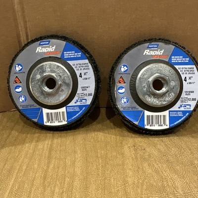 Norton Sanding Disc 4-1/2  X 5/8 -11, Silicone Carbide, Extra Coarse 2 Pack! M13