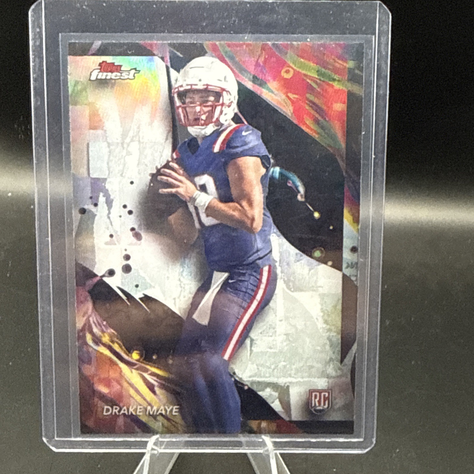 2024 Topps Finest - Uncommon Drake Maye #162 Refractor (RC)