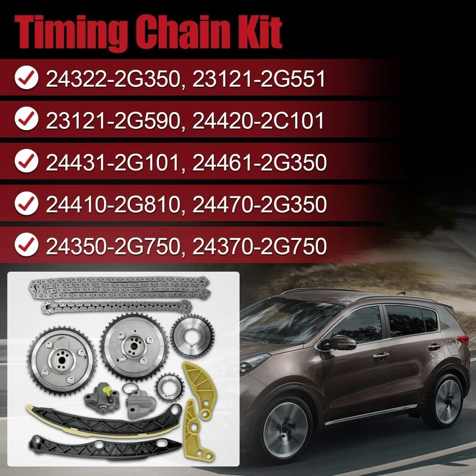 Kit de reconstrucción de motor G4KJ 2,4 L para Hyundai Sonata Tucson Kia Optima Sportage 2,4 L Foto 4 de 4