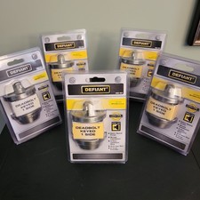 Defiant Deadbolt Keyed 1 Side 888 281 Lock Stainless New Lot Of 5 Satin Nickel