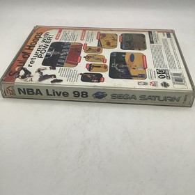 NBA Live 98 (Sega Saturn, 1997) Manuale custodia gioco -