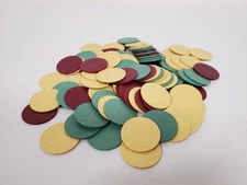 Yahtzee Texas Hold'em Chips Board Game Pcs Replacement Parts - Lot Of 94