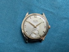 Enicar Ultrasonic | AR 1292 Uhrwerk läuft | Gehäuse und Glas DEFEKT | 35mm