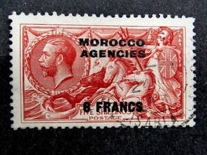 nystamps Great Britain Offices Abroad Morocco Stamp # 419 Used U26y1374