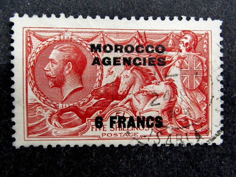 nystamps Great Britain Offices Abroad Morocco Stamp # 419 Used U26y1374