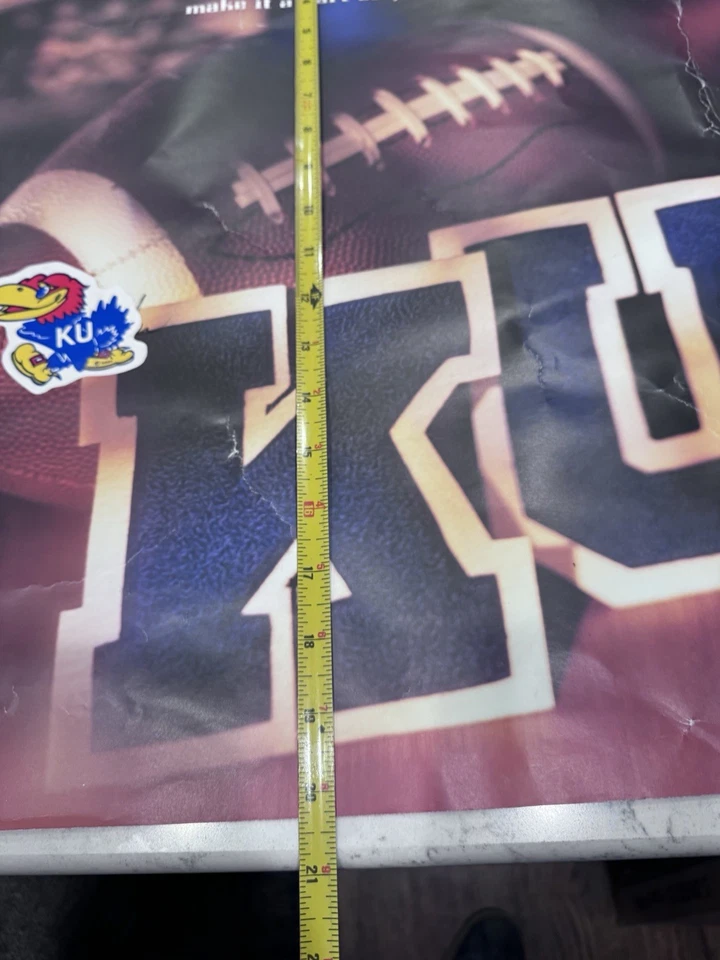 VTG 1998 Kansas Jayhawks KU Football Team Seniors Poster BH - Image 4 of 4