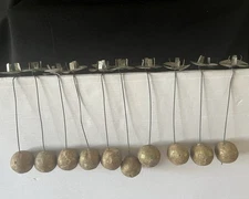 Lot of 11 Antique Weighted Victorian Weighted Christmas Tree Candle Holders