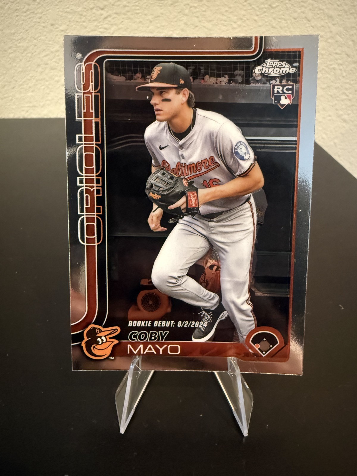 2025 Topps Chrome Update Coby Mayo Rookie Debut Orioles USC94
