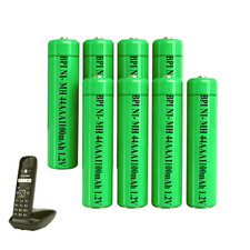 8pcs NI-MH AAA Rechargeable 1.2V Batteries for Cordless Phones 1100mAh