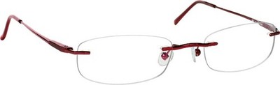 Tuscany Men's Legacy Eyeglasses MUI 15 Plum Rimless Optical Frame 50mm