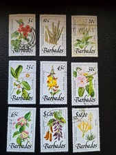 Stamps - Barbados - Wild Plants - 1990 Used 753b 765b, 767b - 768b