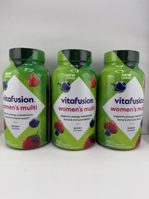 3 X Vitafusion Women s Multi Gummy Vitamins 150 Count Each Berry Exp 11/25