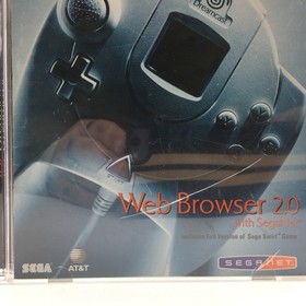 Web Browser 2.0 with SegaNet Sega Dreamcast Disc Complete In Case