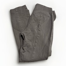A New Day Women's Gray Flat Front Pants Size 4 Regular Zip Solid